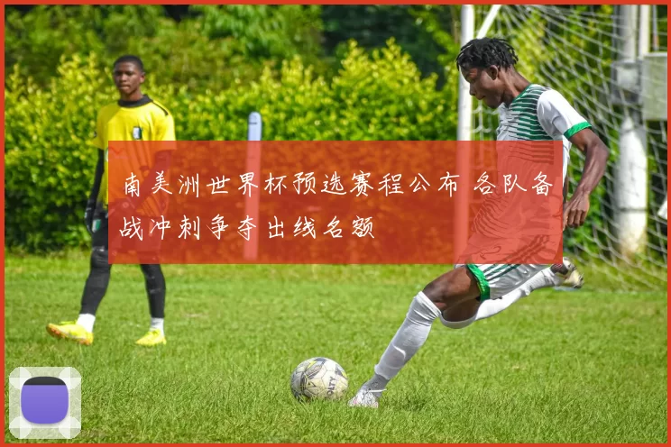 南美洲世界杯预选赛程公布 各队备战冲刺争夺出线名额