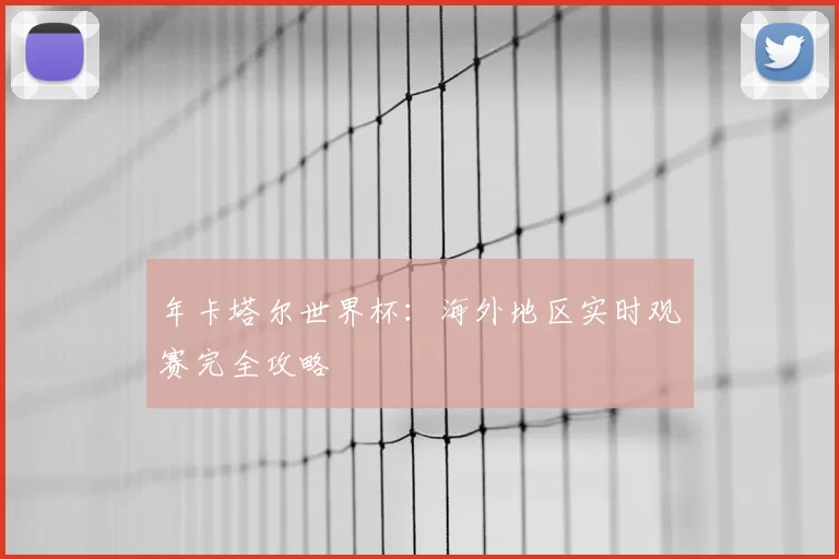 年卡塔尔世界杯：海外地区实时观赛完全攻略